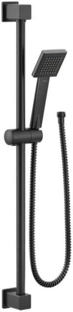 Moen S3879EPBL 90 Degree Matte Black Handheld Shower Head Slide Bar Combo